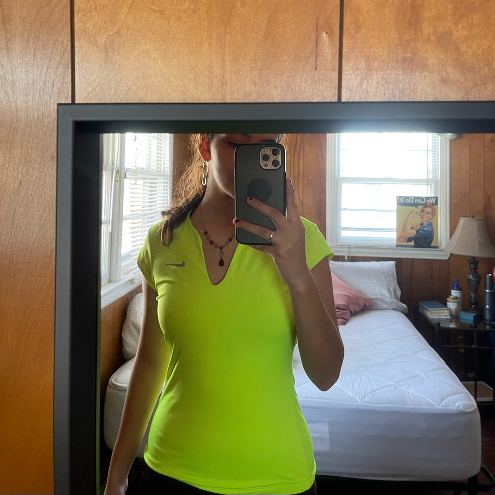 Fluorescent Nike dri fit shirt